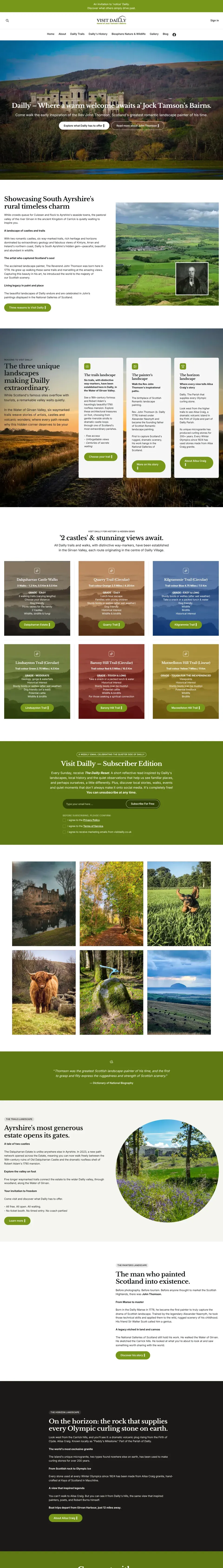 The Visit Dailly - Official Dailly (South Ayrshire) Tourist Information Site website