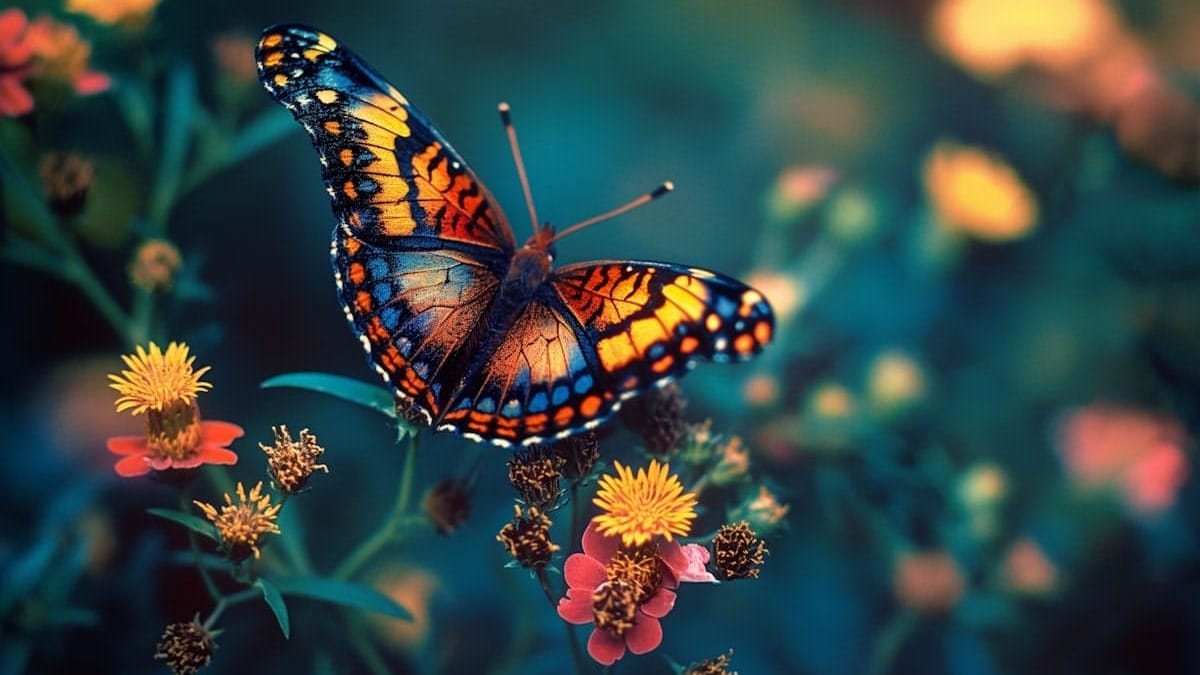 A beautiful butterfly.